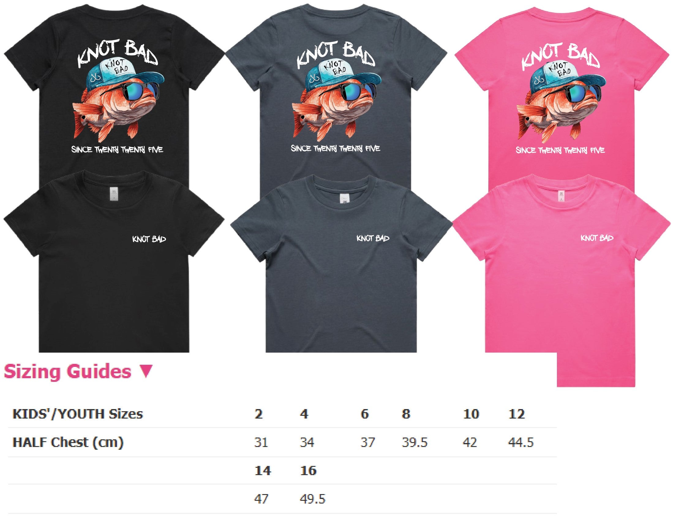 Knot Bad Standard Tee - Fish Design KIDS